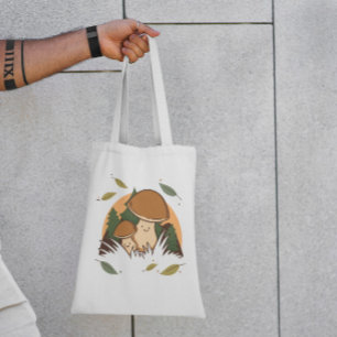 Sac fourre-tout de caractères de champignons migno