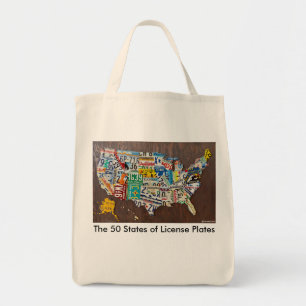 Sac fourre-tout de carte de plaque de licence