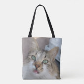 Sac fourre-tout de chat blanc Tabby (Dos)