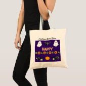 Sac fourre-tout de chat Halloween - Personnaliser (Devant (produit))
