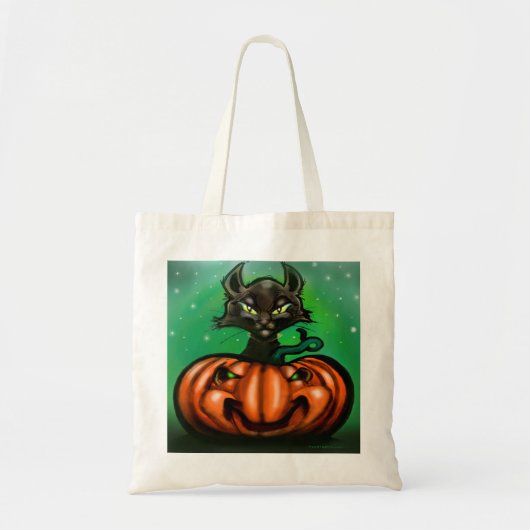 Sac fourre-tout de chat noir (Devant)