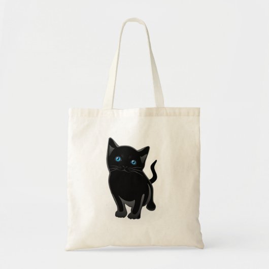 Sac fourre-tout de chat noir (Devant)