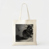 Sac fourre-tout de chat noir (Devant)