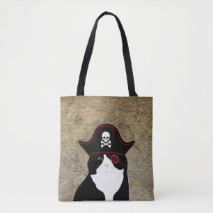Sac fourre-tout de chat pirate