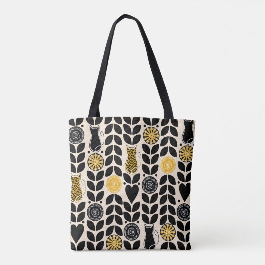 Sac fourre-tout de chat rétro (Dos)