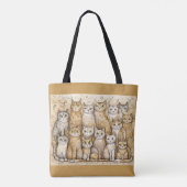 sac fourre-tout de chats apaisants (Dos)