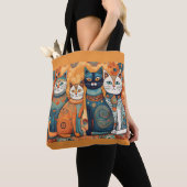 sac fourre-tout de chats apaisants (De près)