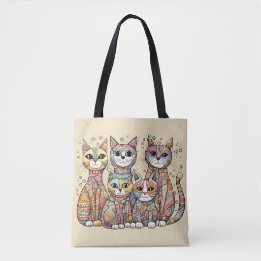 sac fourre-tout de chats apaisants (Devant)