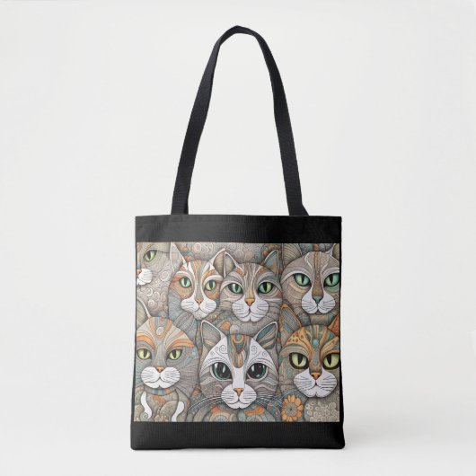 sac fourre-tout de chats apaisants (Devant)