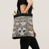 sac fourre-tout de chats apaisants (De près)