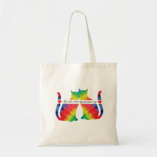 Sac fourre-tout de chats colorés