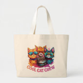 Sac fourre-tout de chats d'équipage cool (Devant)