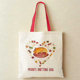 Sac fourre-tout de chats mignons et de fils