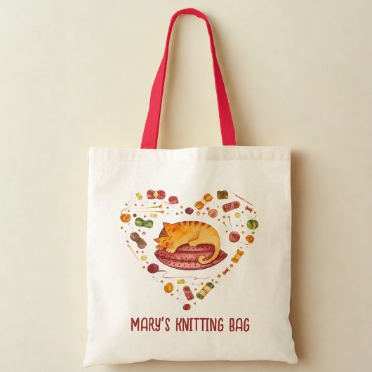 Sac fourre-tout de chats mignons et de fils