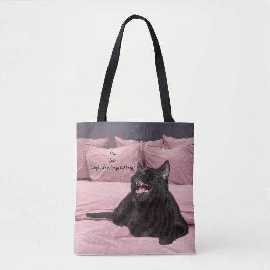 Sac fourre-tout de chats riants (Devant)