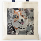 Sac fourre-tout de Chien de Corgi mignon