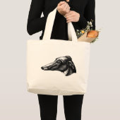 Sac fourre - tout de chien de Greyhound antique (Devant (produit))