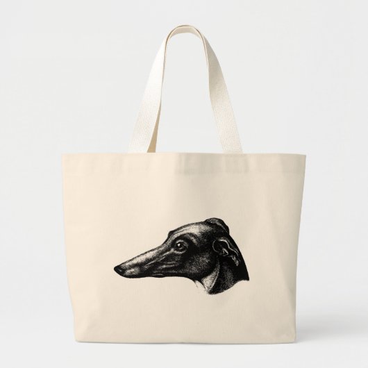 Sac fourre - tout de chien de Greyhound antique (Devant)