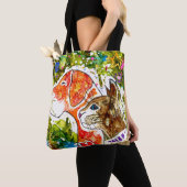 Sac fourre-tout de chien et de chat mignon et colo (De près)