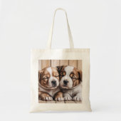 sac fourre-tout de chiens mignons (Devant)