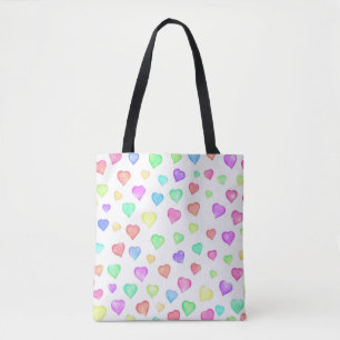 Sac fourre-tout de coeur doux