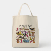 Sac fourre-tout de collage à thème de chien (Dos)