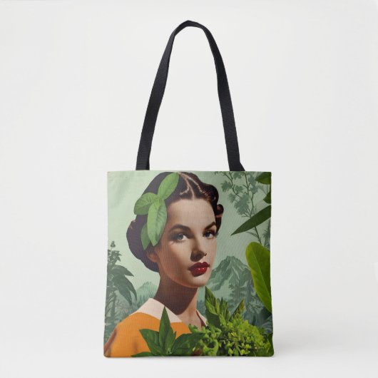 Sac fourre-tout de collage vintage (Devant)