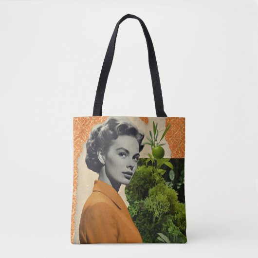 Sac fourre-tout de collage vintage (Devant)