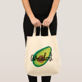 Sac fourre-tout de conception aquarelle, Avocadon (Devant (produit))