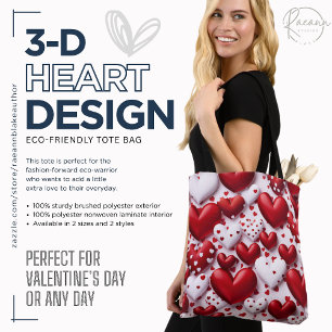 sac fourre-tout de conception cardiaque Valentine 