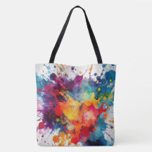 Sac fourre-tout de conception de l'aquarelle Fun e