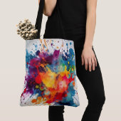 Sac fourre-tout de conception de l'aquarelle Fun e (De près)