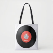 Sac fourre-tout de conception vinyle simple 45 tr/ (Devant)