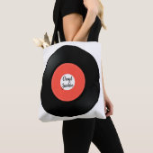 Sac fourre-tout de conception vinyle simple 45 tr/ (De près)