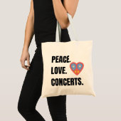 SAC FOURRE-TOUT DE CONCERTS PEACE LOVE (Devant (produit))