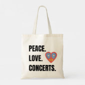 SAC FOURRE-TOUT DE CONCERTS PEACE LOVE (Dos)