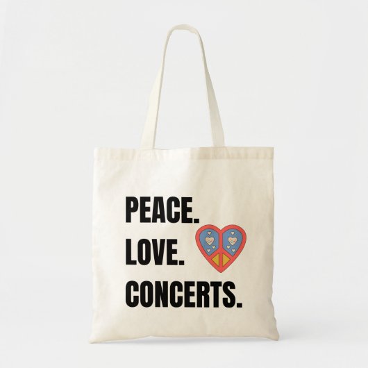 SAC FOURRE-TOUT DE CONCERTS PEACE LOVE (Devant)