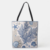 Sac fourre-tout de corail bleu - Océan côtier avec (Devant)