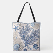 Sac fourre-tout de corail bleu - Océan côtier avec (Dos)