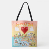 Sac fourre-tout de coucher de soleil SoCal (Devant)