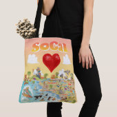 Sac fourre-tout de coucher de soleil SoCal (De près)