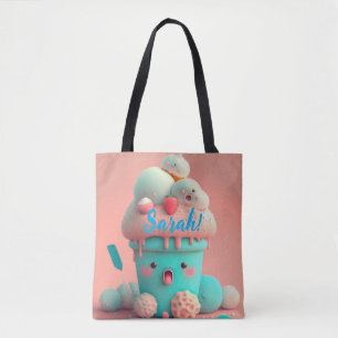 Sac fourre-tout de crème glacée Kawaii