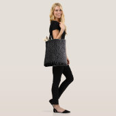 Sac fourre-tout de crocodile noir (Sur le modèle)