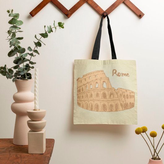 Sac fourre-tout de croquis du Colisée de Rome