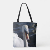 Sac fourre-tout de cygne blanc (Dos)