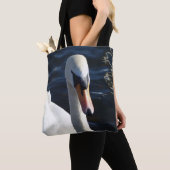 Sac fourre-tout de cygne blanc (De près)