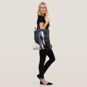 Sac fourre-tout de cygne blanc (Sur le modèle)