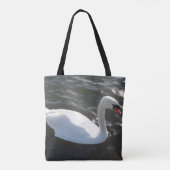 Sac fourre-tout de cygne blanc (Dos)