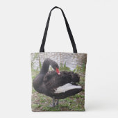 Sac fourre-tout de cygne noir (Dos)