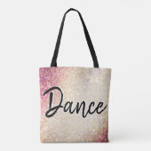 Sac fourre-tout de danse| Faux Gold et Pink Partie (Dos)